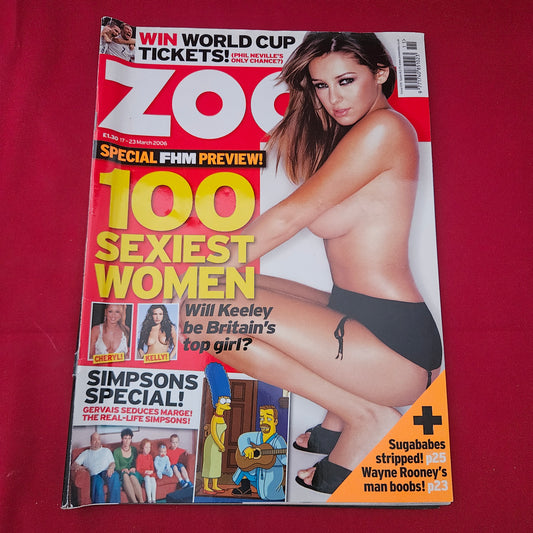 Zoo Magazine 17-23 March 2006 (1254) POSTER Keeley Hazell Cheryl Cole Kelly Brook