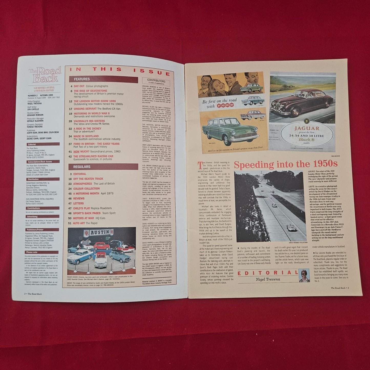 The Road Back Magazine Autumn 1995 (1255) No 2 Vauxhall Cresta Silverstone 1959