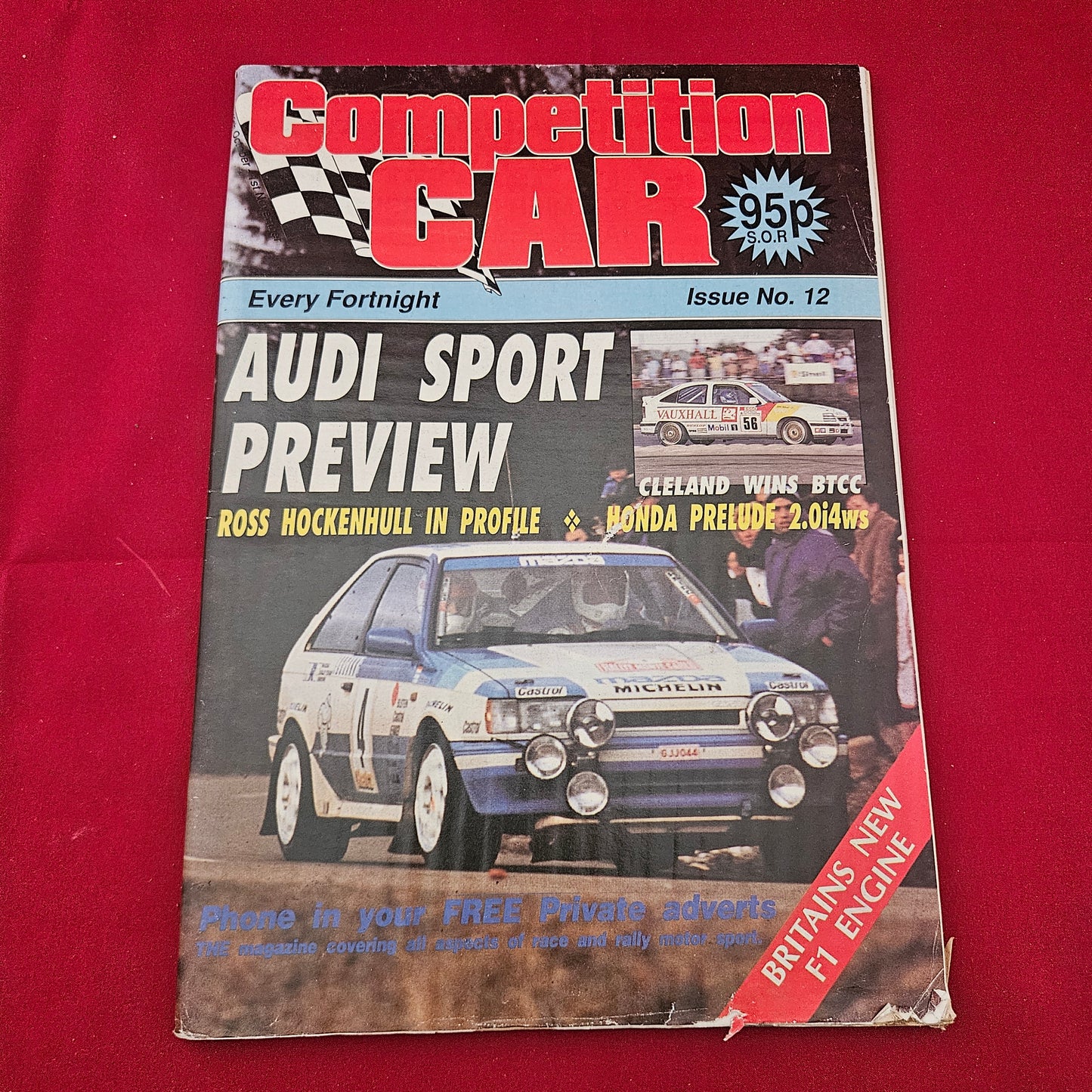 Competition Car Magazine 1989 (1255) Issue 12 Audi Sport Preview BTCC Honda