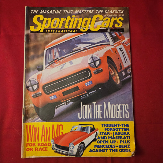 Sporting Cars International Magazine October 1986 (1257) MG Midget Trident Jaguar