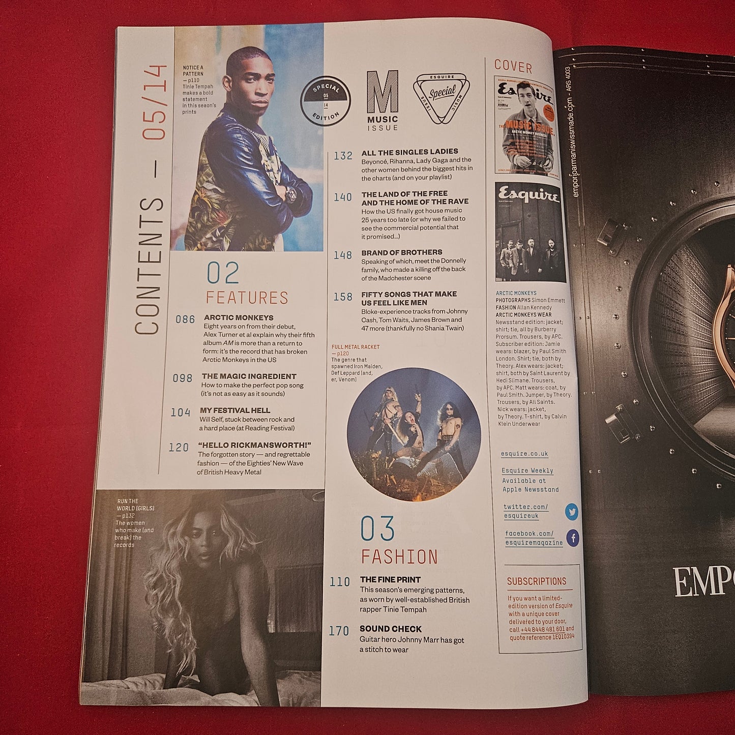 Esquire UK Magazine May 2014 (1260) Arctic Monkeys Tinie Tempah Kate Upton