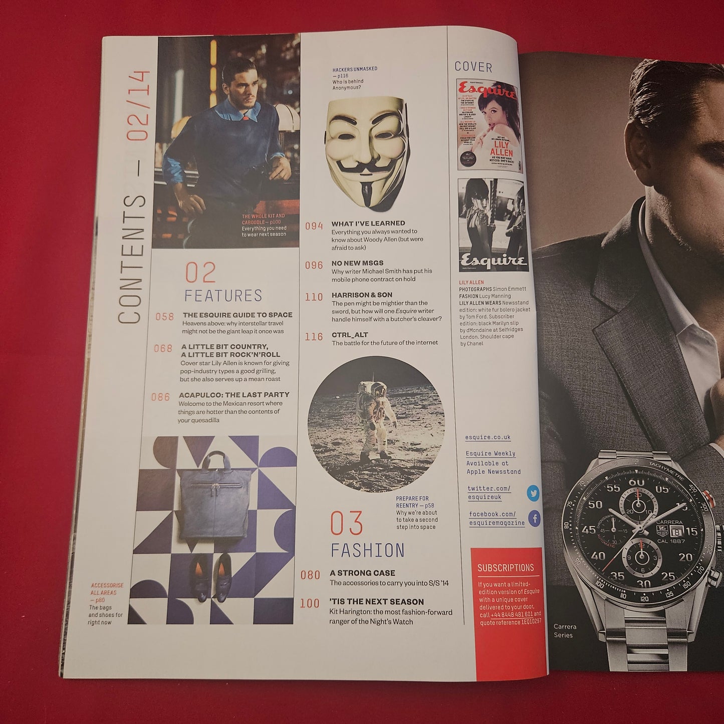Esquire UK Magazine February 2014 (1260) Lily Allen Kit Harington Chris Pratt