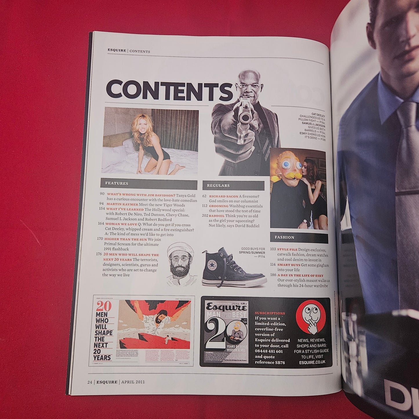 Esquire UK Magazine April 2011 (1262) 20th Anniversary Esky Mascot Hugo Boss