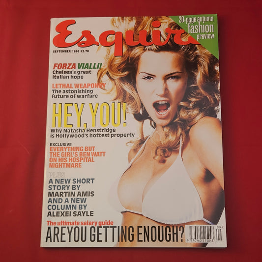 Esquire UK Magazine September 1996 (1263) Natasha Henstridge Martin Amis Gianluca Vialli