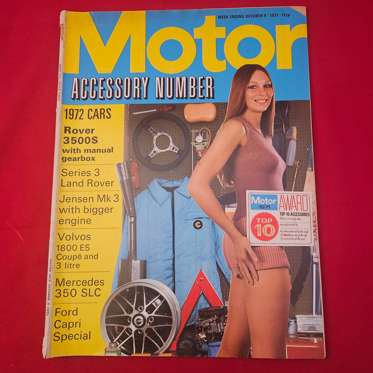 Motor Magazine October 9 1971 (1264) Accessory Number Rover 3500S BMW 3.0CS Capri