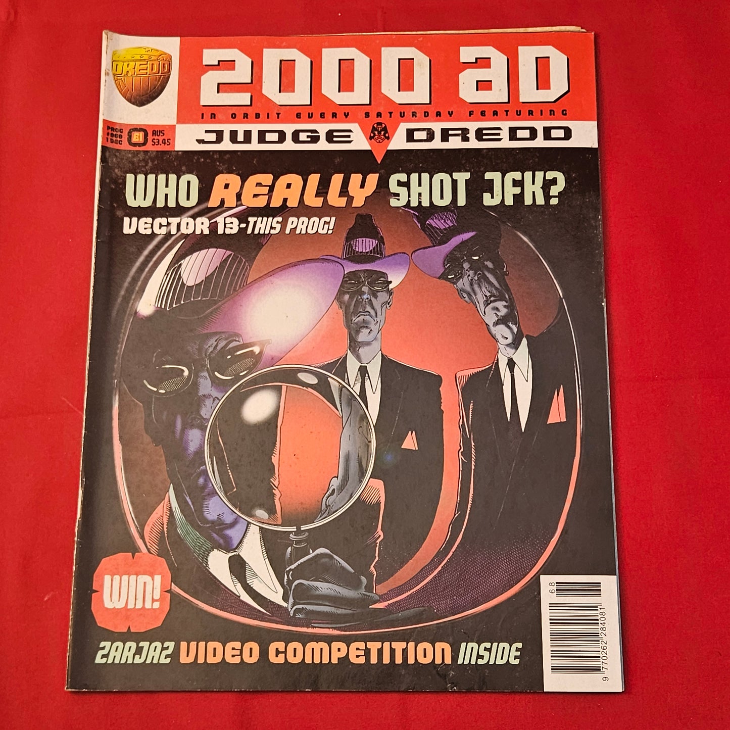 2000 AD Comic Magazine Prog 969 1 Dec 1995 (1266) Judge Dredd Vector 13 JFK