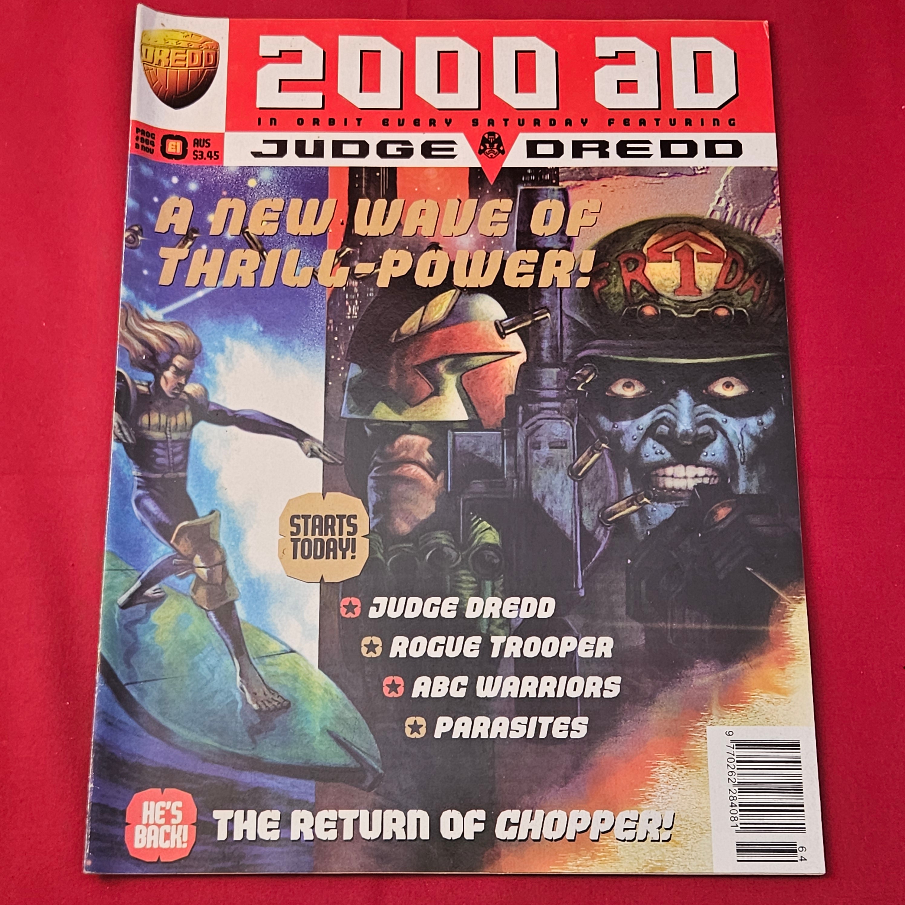 2000 AD Prog 1061 Judge Dredd Return of Chopper – Magazine Trader LTD