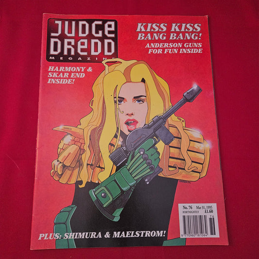 Judge Dredd Megazine (1266) No. 76 March 31 1995 Skar Harmony Shimura Anderson