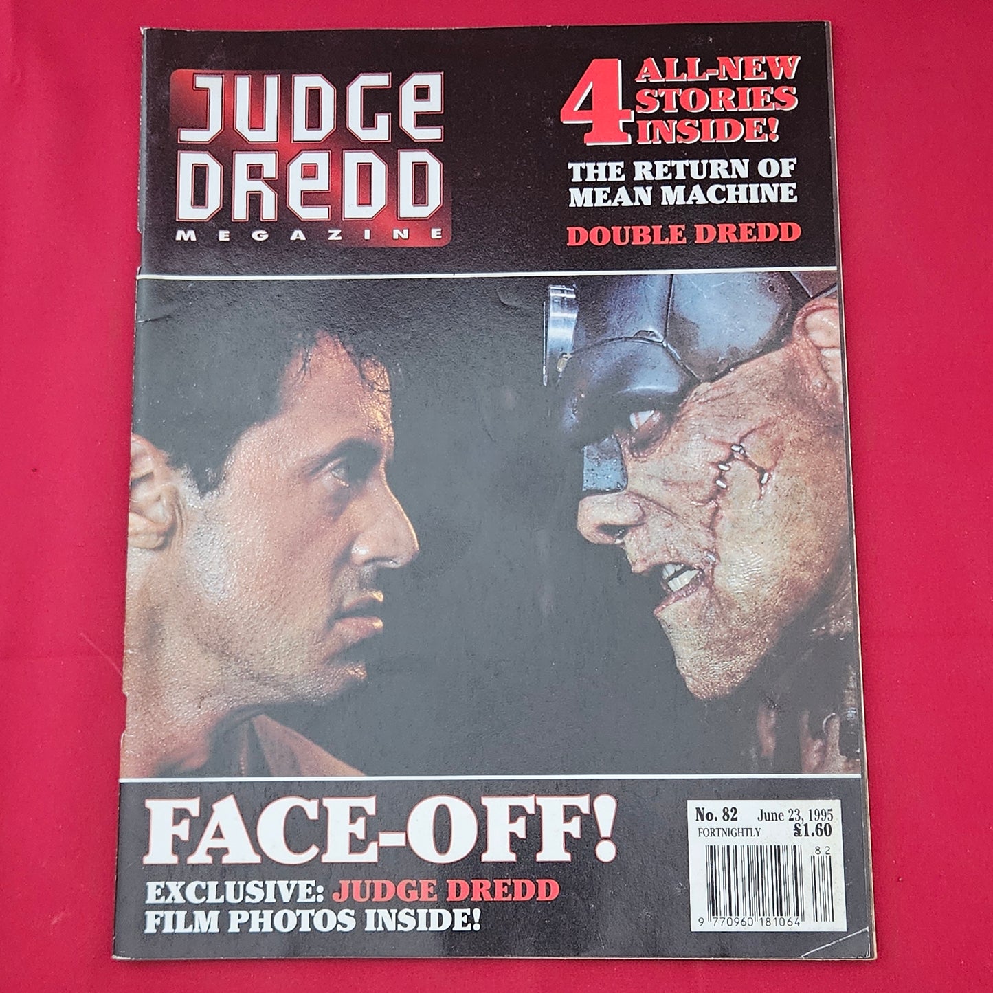 Judge Dredd Megazine No. 82 23 June 1995 (1266) Mean Machine Stallone Movie Photos