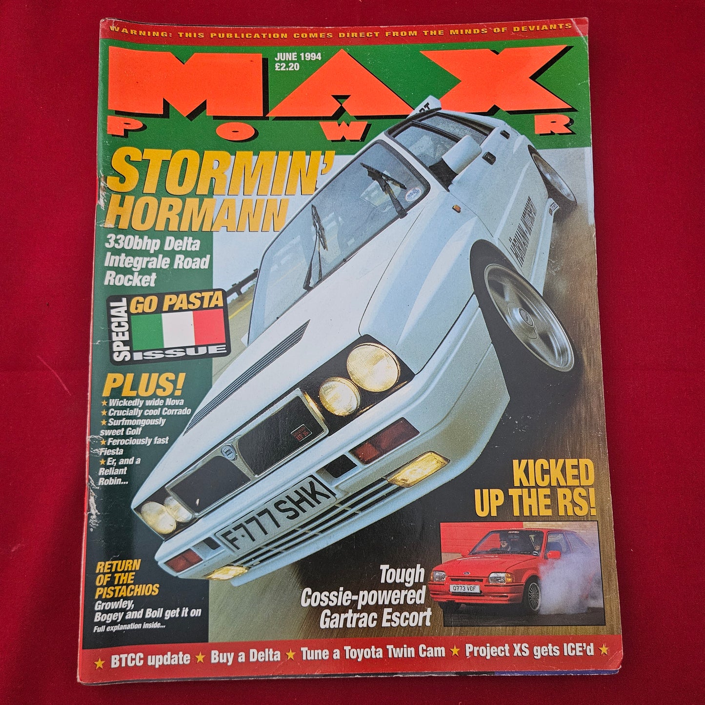 Max Power Magazine June 1994 (1267) Lancia Delta Integrale Gartrac Escort Nova