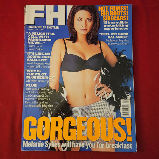 FHM Magazine January 1998 (1270) Melanie Sykes Pirelli Girls Laura Cisneros