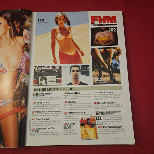 FHM Magazine June 2001 (1272) Louise Redknapp Nell McAndrew Tiffani Thiessen