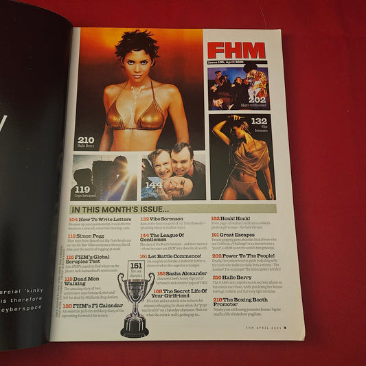 FHM Magazine April 2001 (1272) Halle Berry Simon Pegg Sasha Alexander