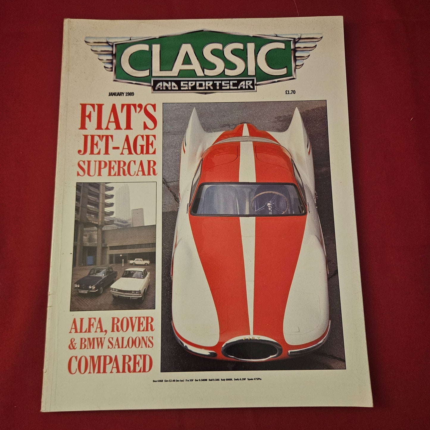 Classic & Sports Car Magazine January 1989 (1273) Fiat Turbina Maserati BMW