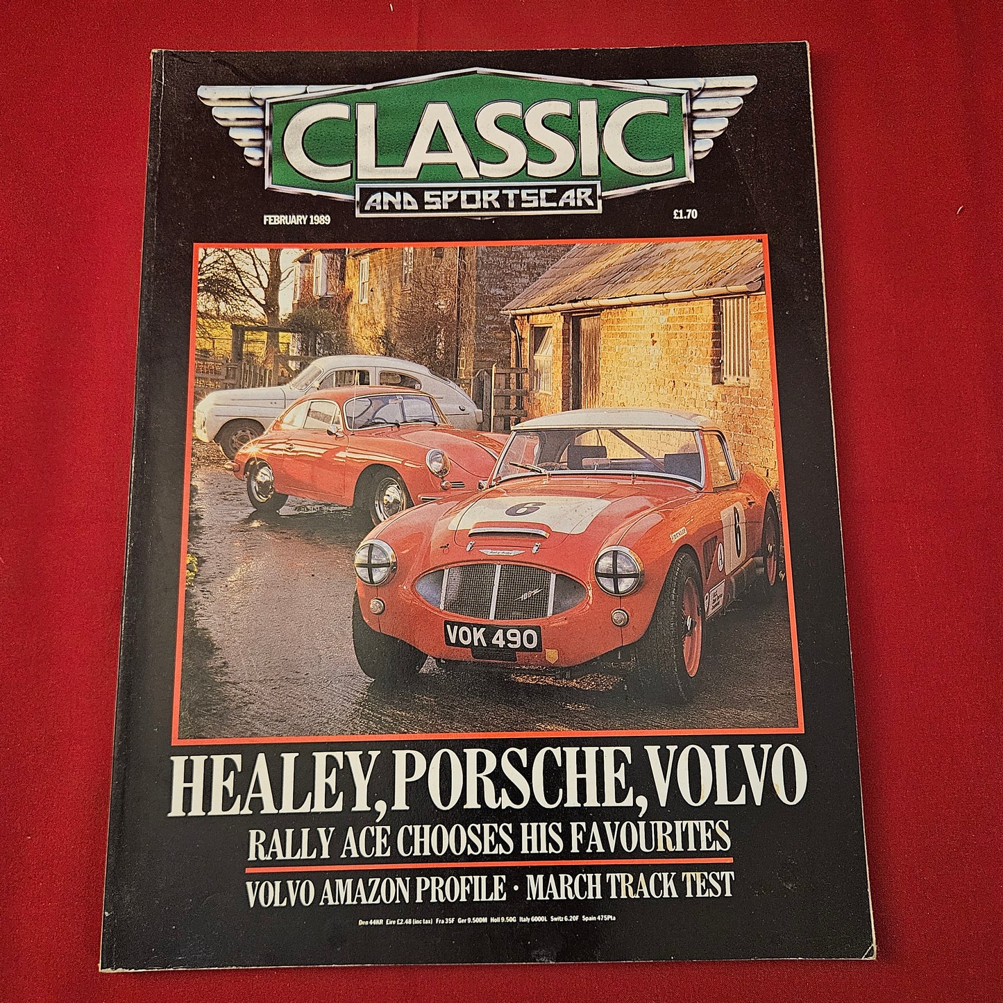 Classic & Sports Car Magazine February 1989 (1273) Healey Porsche Volvo Amazon