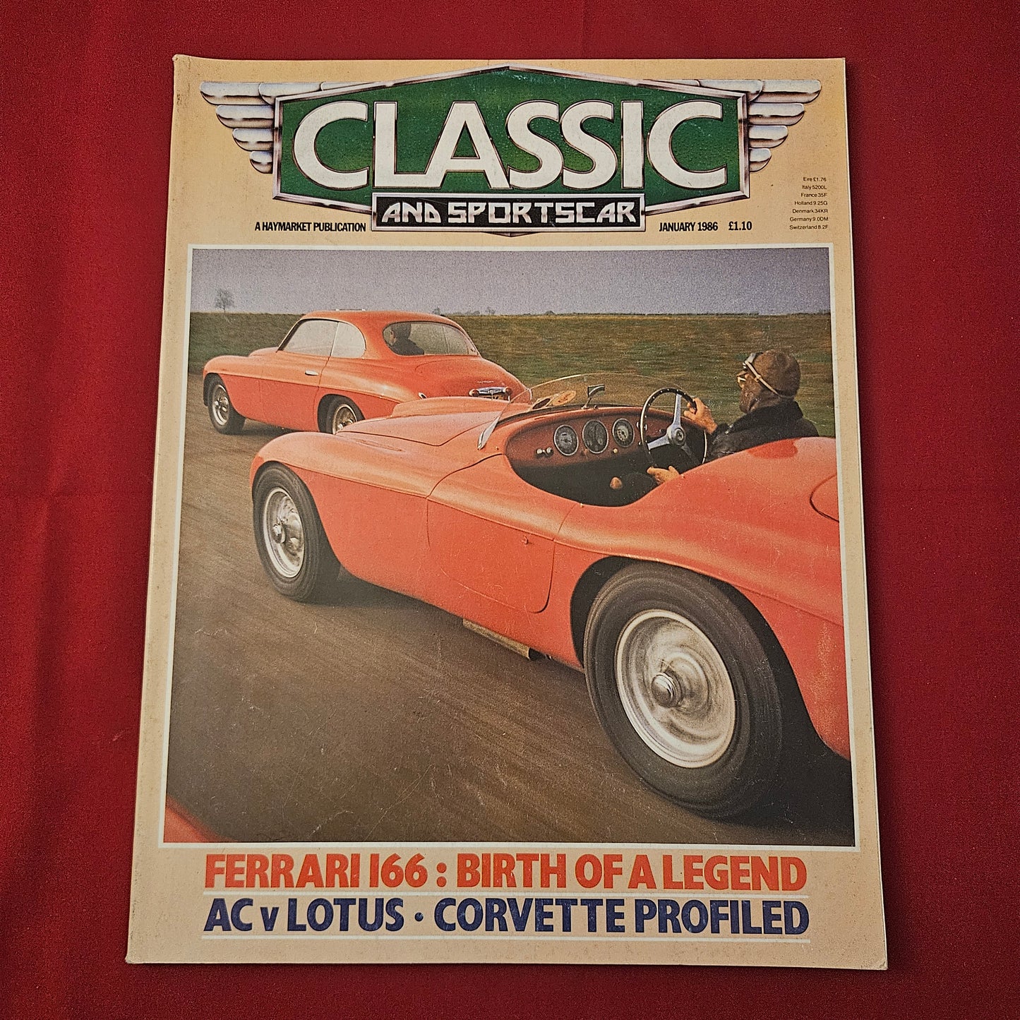 Classic & Sports Car Magazine January 1986 (1273) Ferrari 166 Corvette AC Lotus