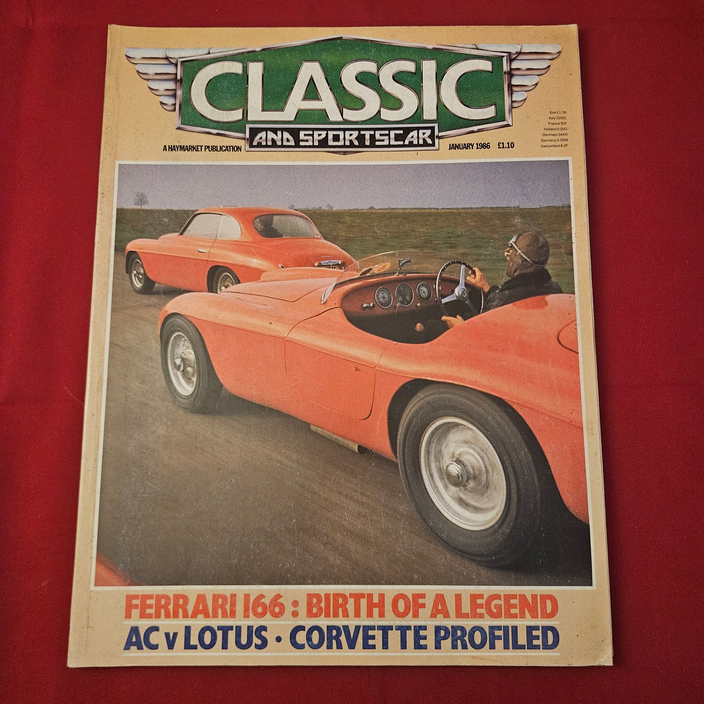 Classic & Sports Car Magazine January 1986 (1273) Ferrari 166 Corvette AC Lotus