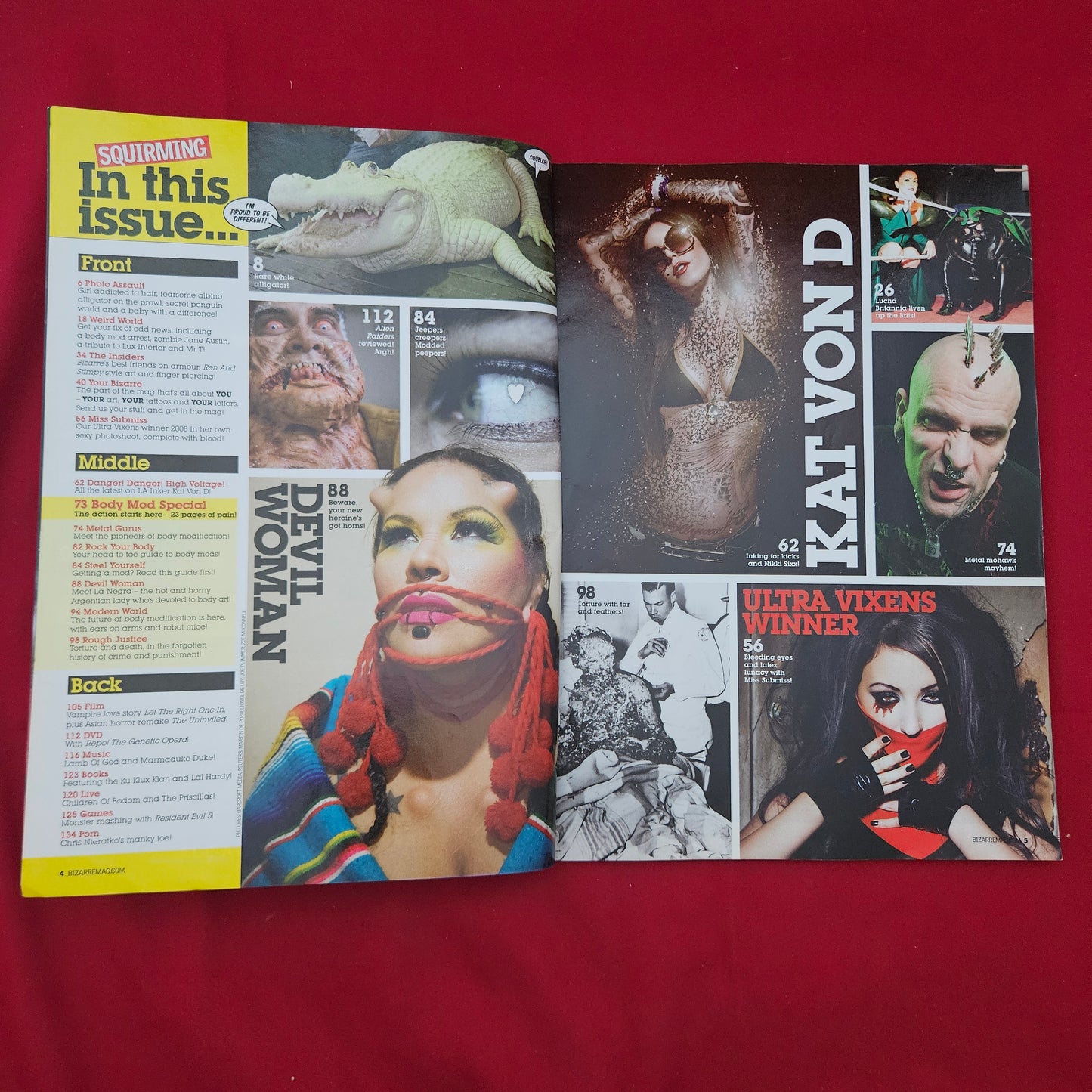 Bizarre Magazine April 2009 (1274) Subscribers Cover Miss Submiss Kat Von D