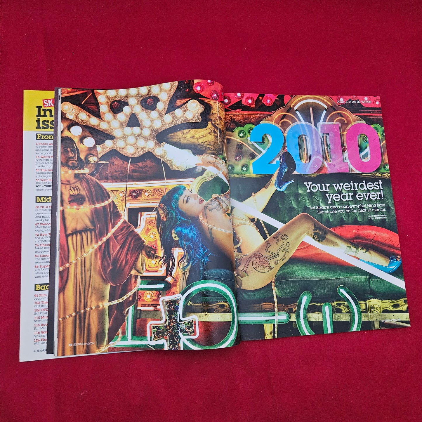 Bizarre Magazine January 2010 (1274) Nina Kate Malcolm McDowell Tattoo Maniac