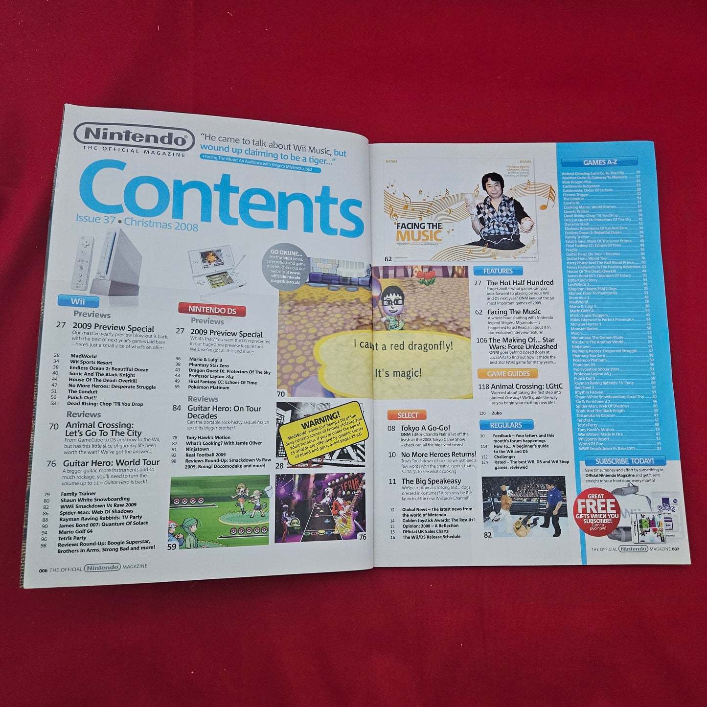 Official Nintendo Magazine Christmas 2008 (1278) Issue 37 Animal Crossing Wii