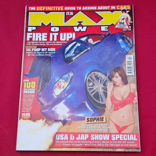 Max Power Magazine April 2005 (1279) Vauxhall Corsa Sophie Howard Mitsi Evo 260