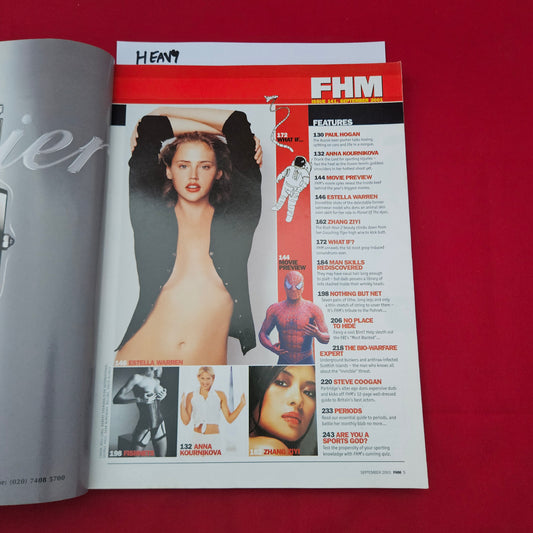 FHM Magazine September 2001 (1280) Anna Kournikova Estella Warren Bruce Lee Movies