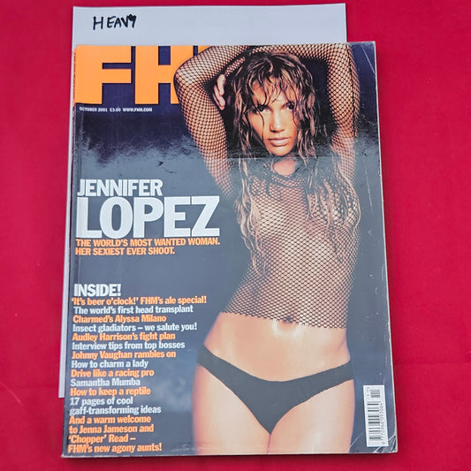 FHM Magazine October 2001 (1280) Jennifer Lopez JLo Alyssa Milano Samantha Mumba