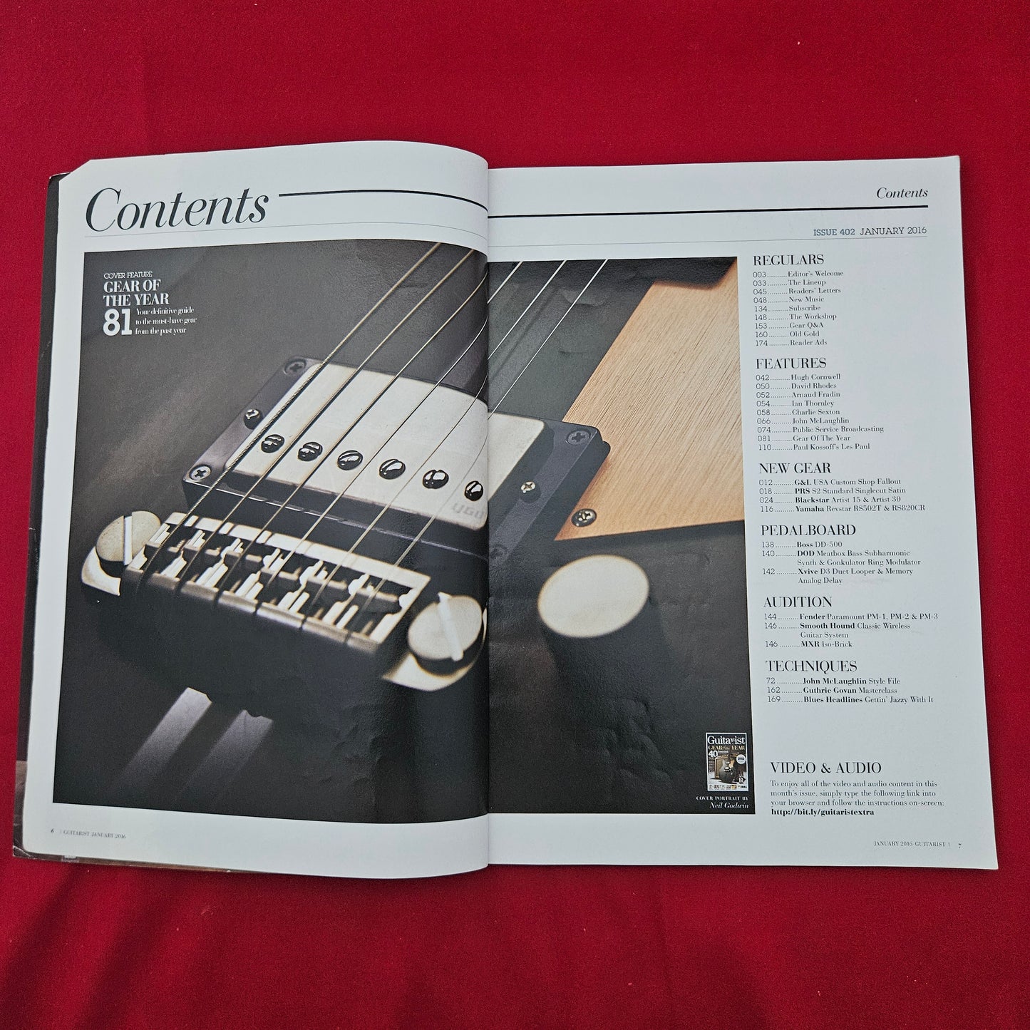 Guitarist Magazine January 2016 (1281) Issue 402 Gear of the Year Yamaha Revstar