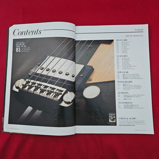 Guitarist Magazine January 2016 (1281) Issue 402 Gear of the Year Yamaha Revstar
