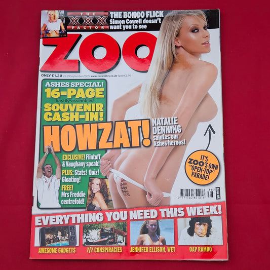 ZOO Magazine 23-29 September 2005 (1282) Natalie Denning The Ashes Cricket