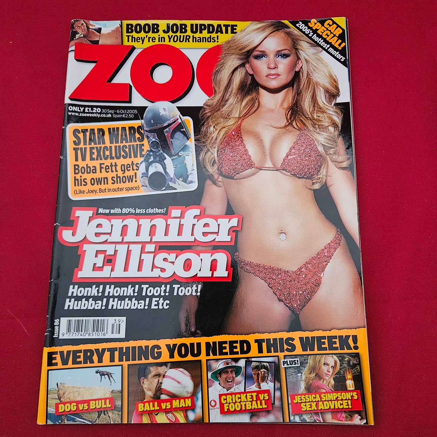 ZOO Magazine 30 September - 6 October 2005 (1283) Jennifer Ellison Star Wars Boba Fett