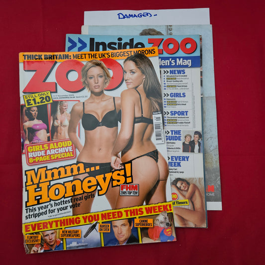 ZOO Magazine 11 - 17 November 2005 (1283) Girls Aloud Andrew Flintoff DAMAGED/READING
