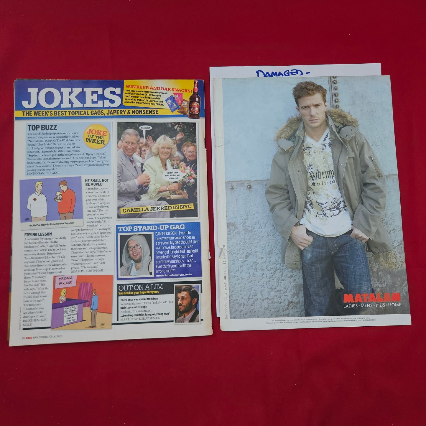 ZOO Magazine 11 - 17 November 2005 (1283) Girls Aloud Andrew Flintoff DAMAGED/READING