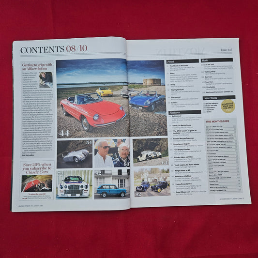 Classic Cars Magazine August 2010 (1285) Alfa Spider Broadspeed Jaguar Lola GT40