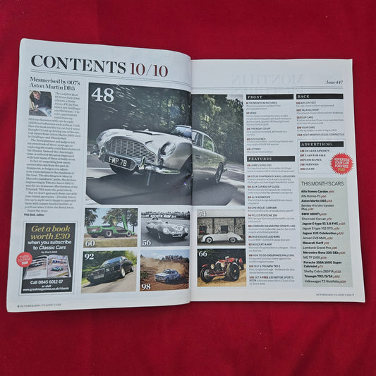 Classic Cars Magazine October 2010 (1285) James Bond Aston Martin DB5 Porsche
