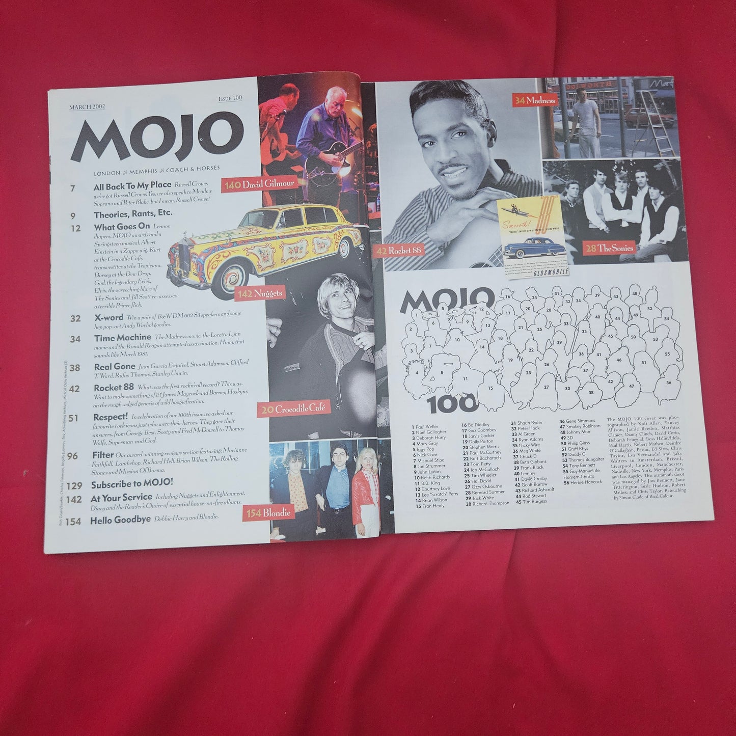 Mojo Magazine March 2002 (1288) Issue 100 Iggy Pop Keith Richards Ozzy Osbourne
