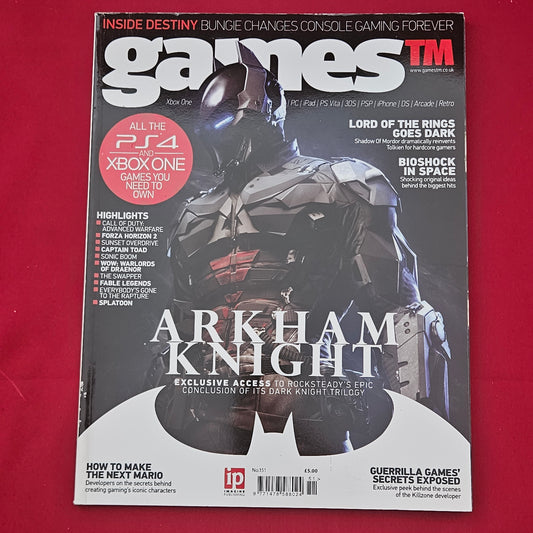 gamesTM Magazine Issue 151 (1289) Batman Arkham Knight Destiny Forza Horizon 2