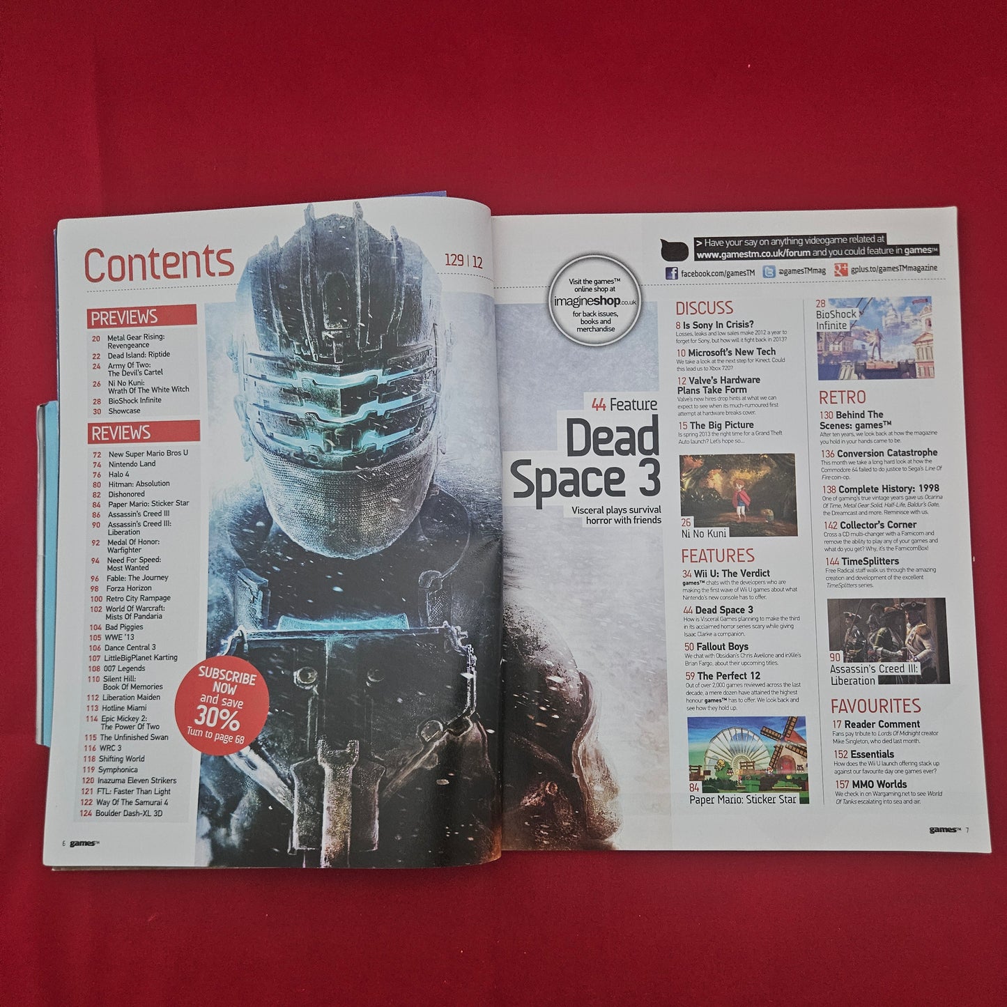 gamesTM Magazine Issue 129 (1289) Wii U Launch Super Mario Bros U Dead Space 3