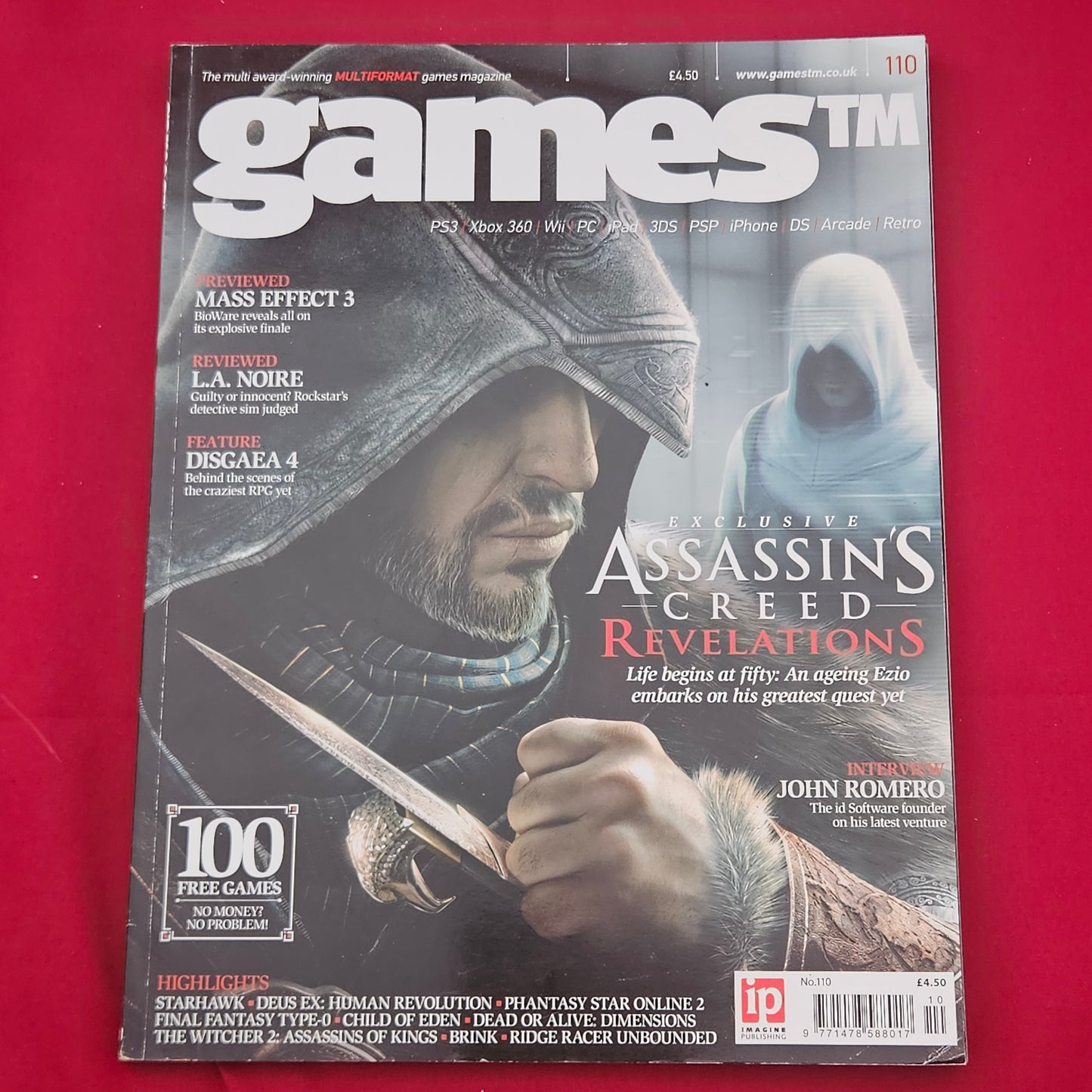 gamesTM Magazine Issue 110 (1289) Assassin's Creed Revelations LA Noire Witcher