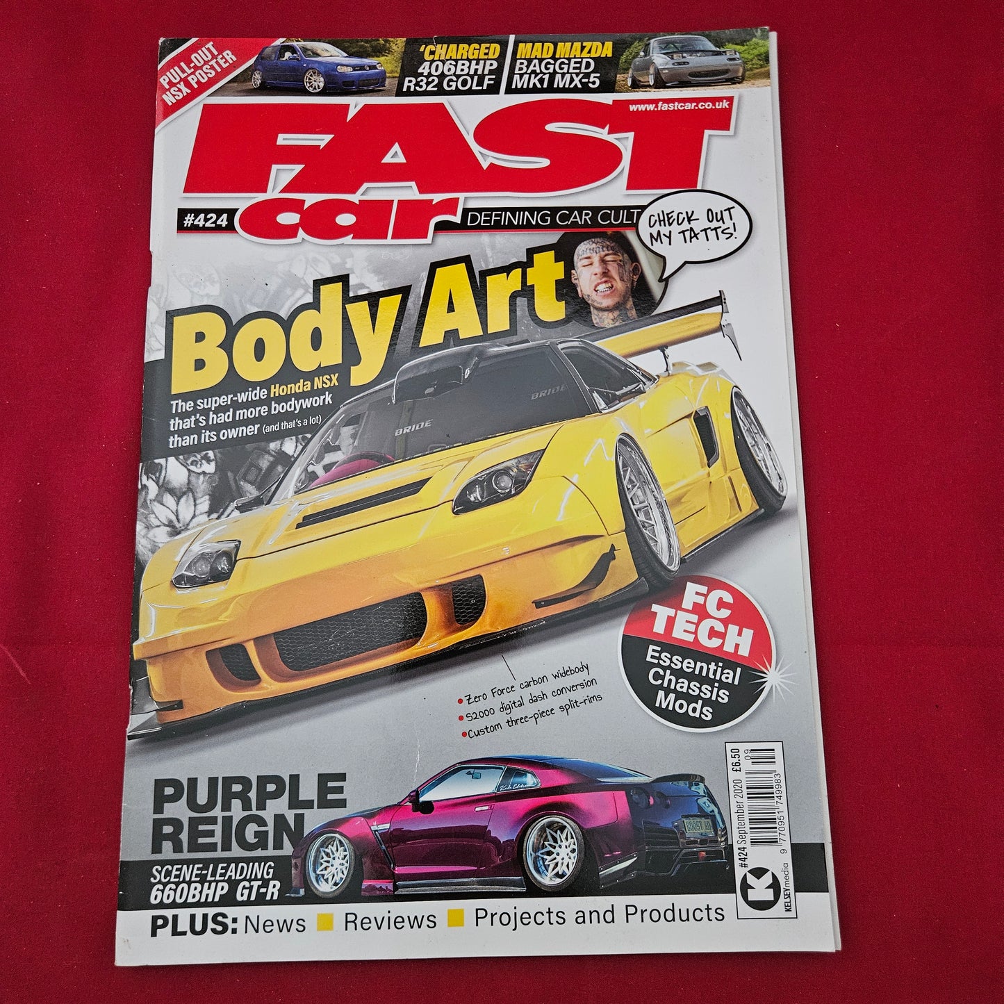 Fast Car Magazine September 2020 #424 (1294) Honda NSX Nissan R35 GT-R R32 Golf