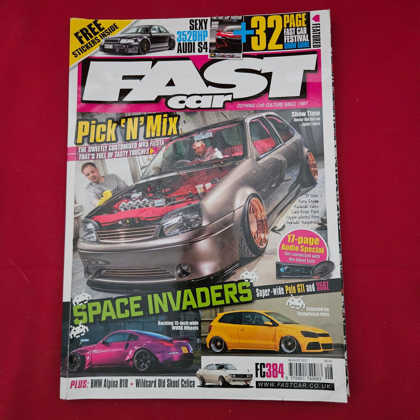 Fast Car Magazine August 2017 #384 (1294) Mk5 Fiesta 350Z Polo GTI Audio Special