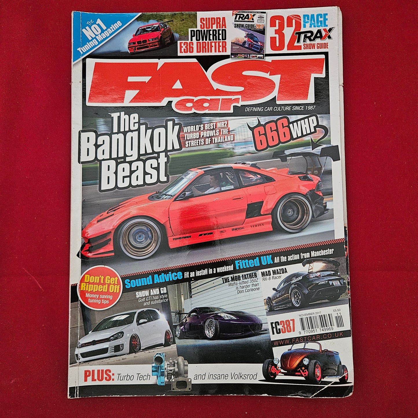 Fast Car Magazine November 2017 #387 (1294) MR2 Turbo 350Z E36 Volksrod