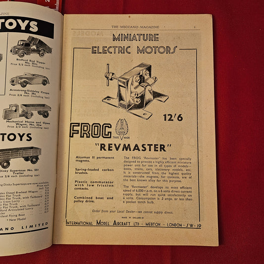 Vintage MECCANO Magazine May 1948 (004) Vol 33 No 5 Hornby Dublo Trains Dinky Toys