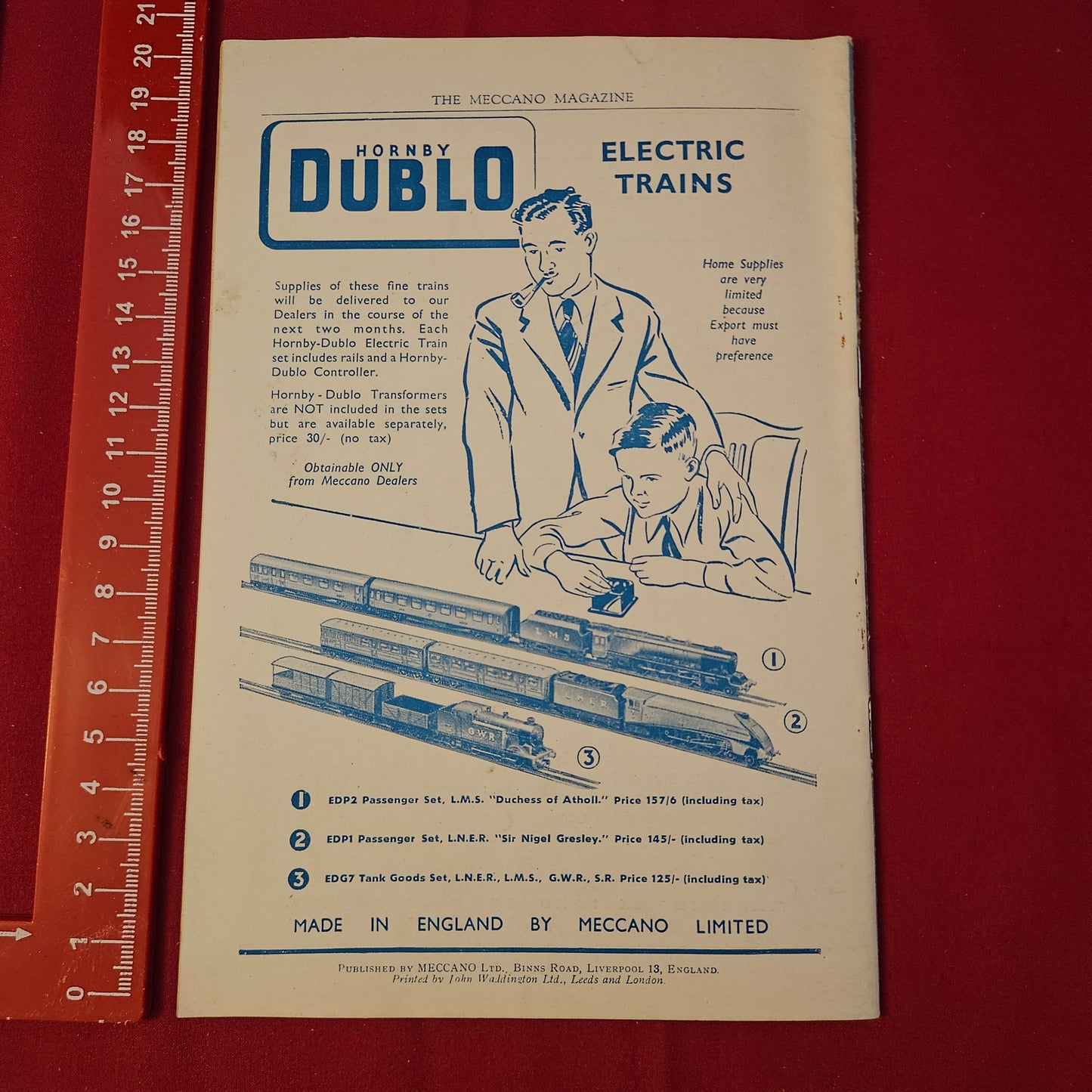 Vintage MECCANO Magazine June 1949 (004) Vol 34 No 6 Hornby Dublo Trains