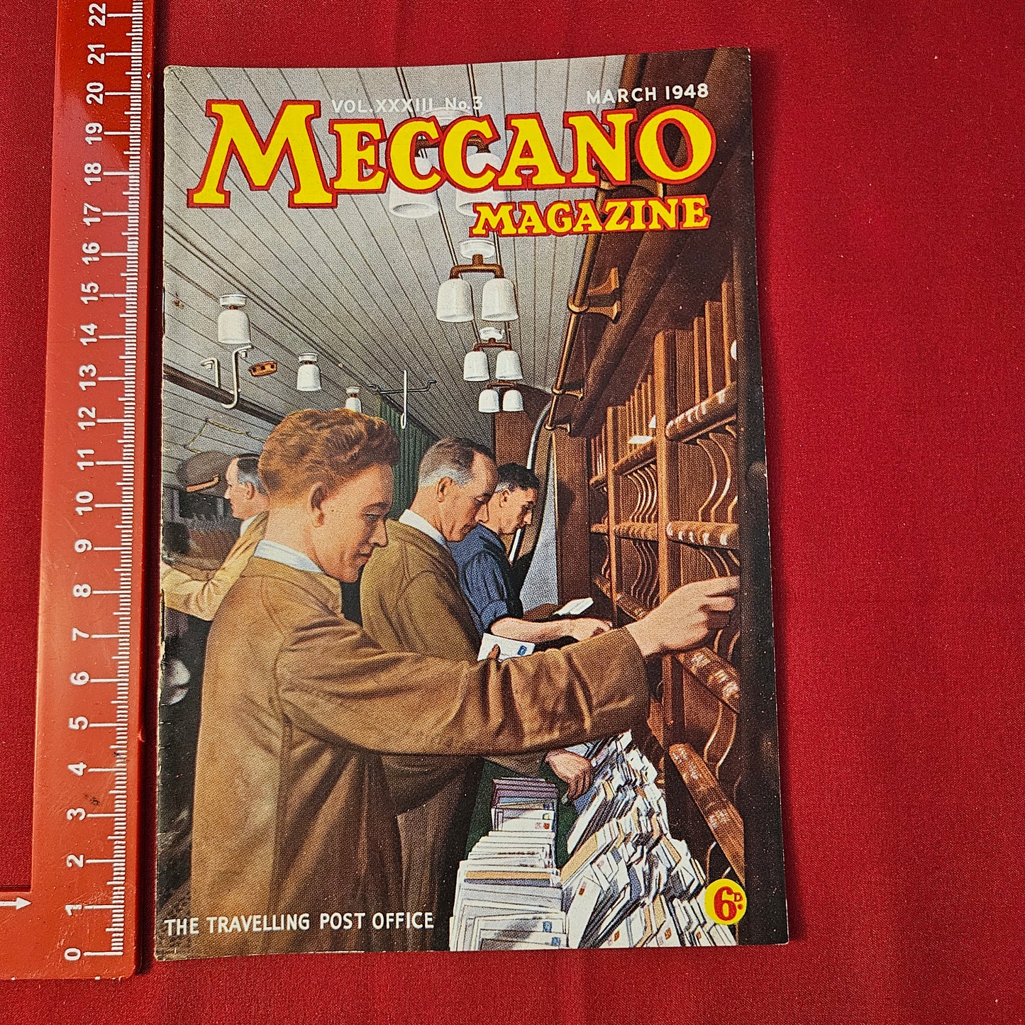 Vintage MECCANO Magazine March 1948 (004) Vol 33 No 3 Hornby Dublo Post Office
