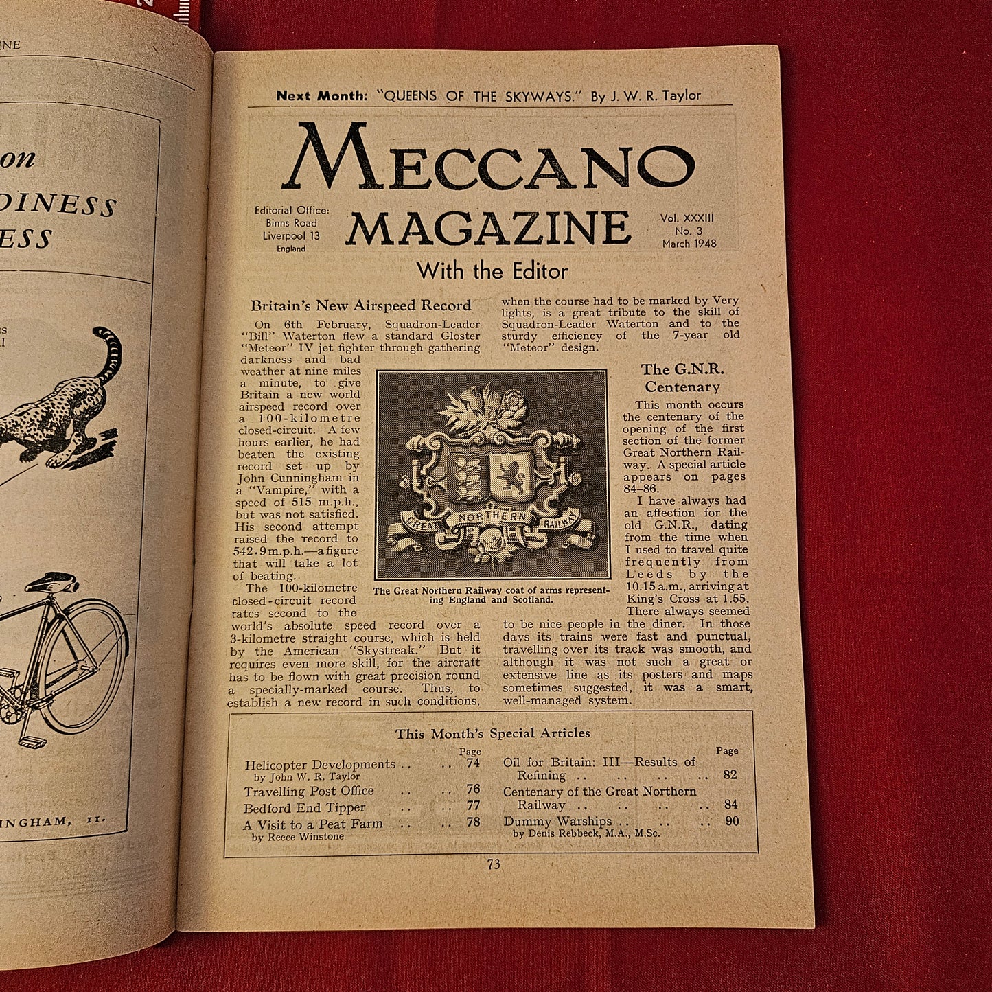 Vintage MECCANO Magazine March 1948 (004) Vol 33 No 3 Hornby Dublo Post Office