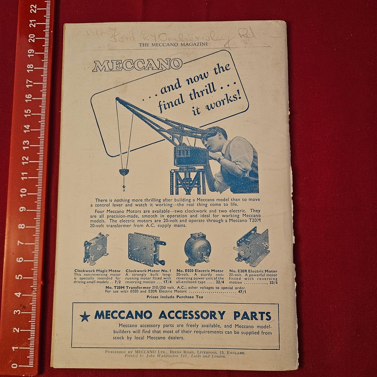 Vintage MECCANO Magazine February 1945 (004) Vol 30 No 2 Vickers Warwick WWII