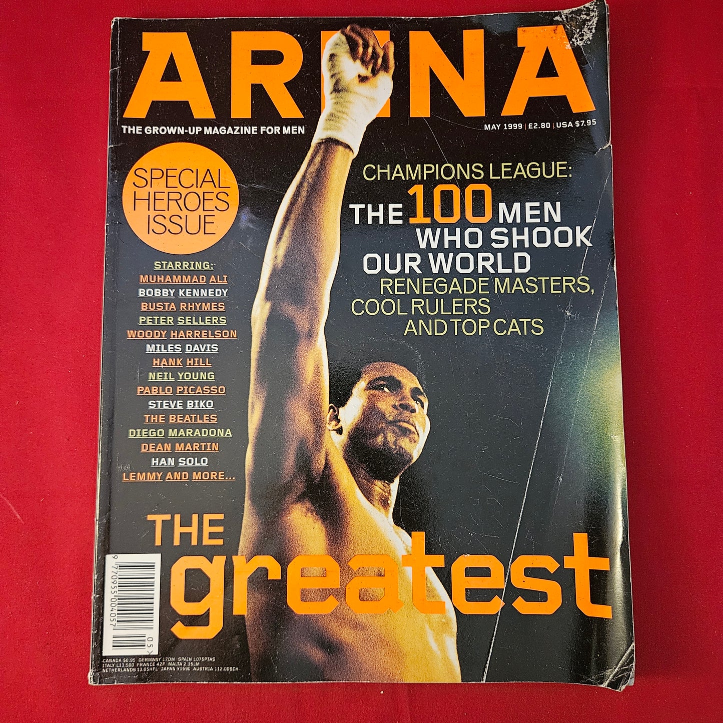 Arena Magazine May 1999 (1296) Muhammad Ali The Greatest 100 Heroes Issue