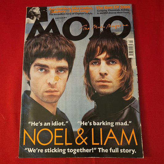 MOJO Magazine January 2001 (1300) OASIS Noel Liam Gallagher Clapton Madonna Britpop