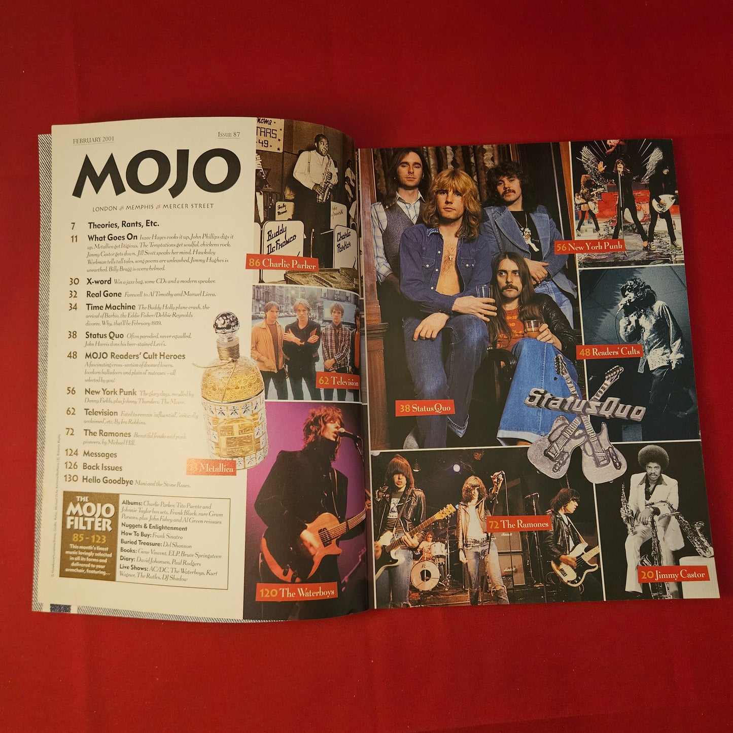MOJO Magazine February 2001 (1300) RAMONES New York Punk '76 Television Status Quo